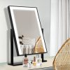 Hollywood Makeup Mirror With Light LED Strip Standing Tabletop Vanity – Black