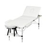 Massage Table 3 Fold Aluminium 65CM Width Portable Therapy Beauty Bed