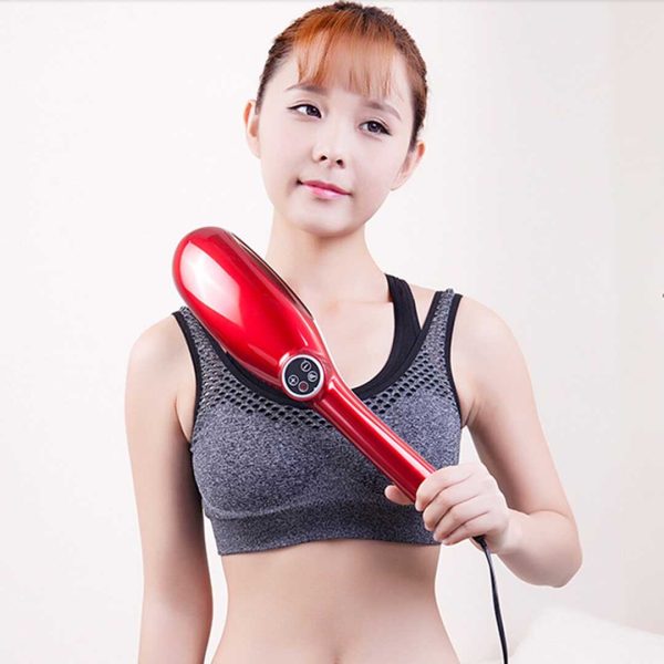 6 Heads Portable Handheld Massager Soothing Stimulate Blood Flow Shoulder Yellow