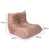 Single Sofa Floor Chair Caterpillar Replica Lazy Recliner Leathaire Pink