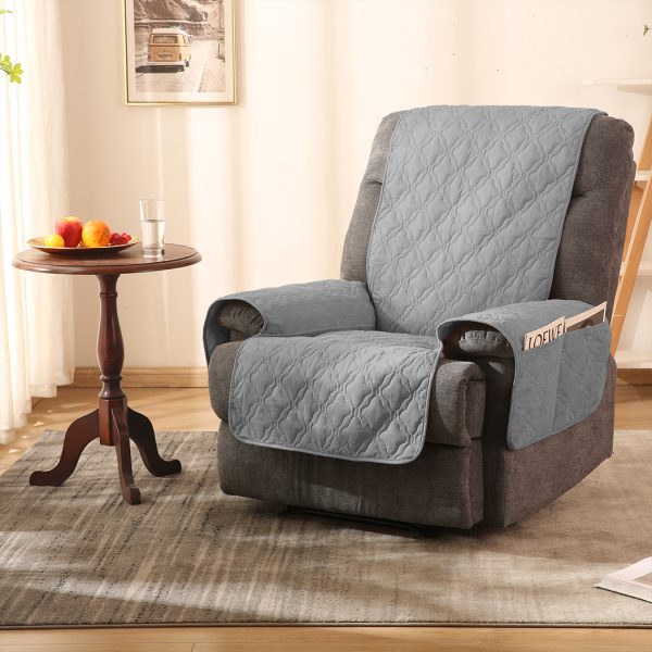 Recliner Sofa Slipcover Protector Mat Massage Chair Waterproof M Grey