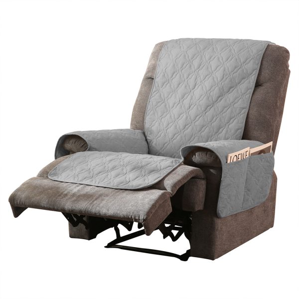 Recliner Sofa Slipcover Protector Mat Massage Chair Waterproof M Grey