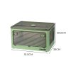 55L Storage Boxes Stackable Container Lid 5Sides Open Wardrobe Clothes Organizer