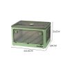 Storage Containers Stackable Lid Clothes Organiser Box 5 Side Open 28L Green
