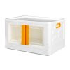 45L Storage Container Stackable Toy Boxes Transparent Wardrobe Organiser Wheels