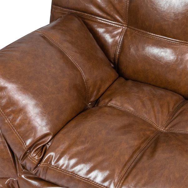 Sofa Bed Futon Recliner Lounge Couch Convertible PU Faux Leather 3-Seater