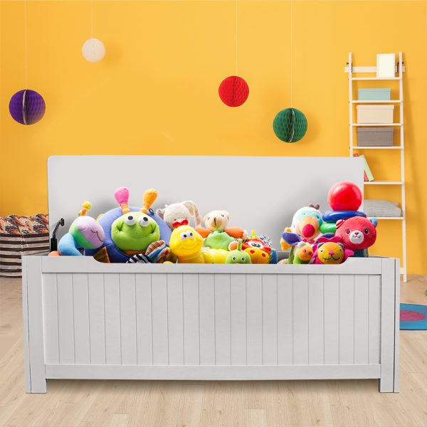 Kids Toy Box Storage Chest Cabinet White Container Clothes Organiser Children