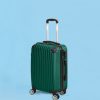 24″ Luggage Suitcase Code Lock Hard Shell Travel Carry Bag Trolley