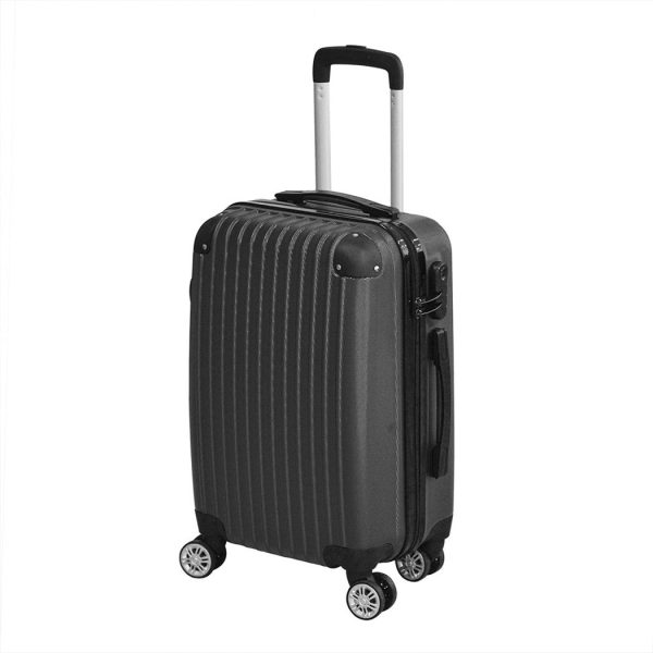 28″ Luggage Sets Suitcase Blue&Black TSA Travel Hard Case Lightweight