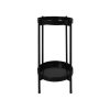 2 Tier Plant Stand Metal Flower Pot Rack Garden Shelf Outdoor Indoor