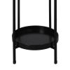 2 Tier Plant Stand Metal Flower Pot Rack Garden Shelf Outdoor Indoor