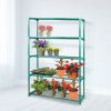 2x 5 Tier Plant Shelve Garden Greenhouse Steel Storage Shelving Frame Stand Rack