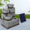 Solar Fountain Water Bird Bath Power Pump Kit Indoor Garden Outdoor
