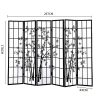 Scituate 6 Panel Free Standing Foldable  Room Divider Privacy Screen Bamboo Print