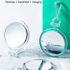 Double-Sided Magnifying Foldable Makeup Mirror for Handheld, Table and Travel Usage – 10X Magnification