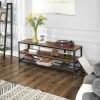 Industrial TV Cabinet Sturdy Wooden Entertainment Unit