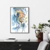 Watercolor Style Abstract Flower 3 Sets Black Frame Canvas Wall Art – 40×60 cm