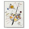 Delicate Tension By Wassily Kandinsky Black Frame Canvas Wall Art – 50×70 cm