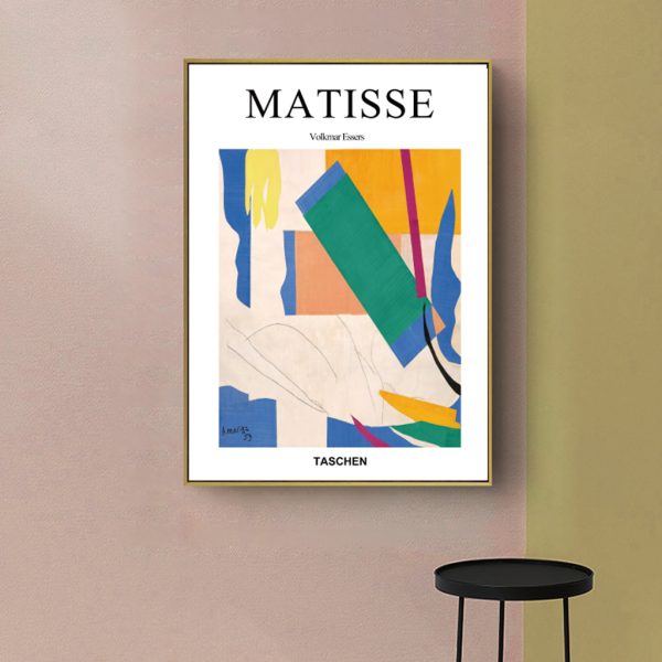 Abstract colour by Henri Matisse Gold Frame Canvas Wall Art – 50×70 cm