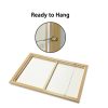 Abstract golden white 3 Sets Gold Frame Canvas Wall Art – 40×60 cm