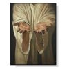 Jesus Nail Hand Black Frame Canvas Wall Art – 50×70 cm