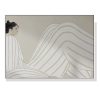 50cmx70cm Abstract Lady White Frame Canvas Wall Art