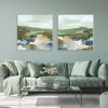 50cmx50cm Abstract Landscape 2 Sets White Frame Canvas Wall Art