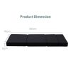 4 Fold Folding Mattress Black Air Mesh