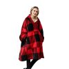 Hoodie Blanket Adult Larger Lattice