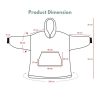 Hoodie Blanket Adult Larger Lattice