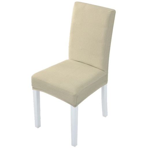6pcs Dining Chair Slipcovers/ Protective Covers (Ivory) GO-DCS-101-RDT