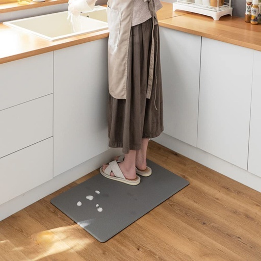 GOMINIMO PVC Kitchen Mat 2pcs Set – Grey