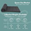 Polyester Queen Size Weighted Blanket 9kg (Dark Grey)