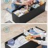 109cm Folding Storage Ottoman Bench Black LSF701