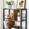 Bookshelf Rustic Brown and Black