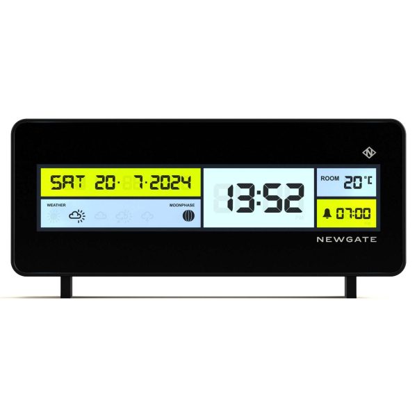 Newgate Futurama Lcd Alarm Clock Black Case Lens