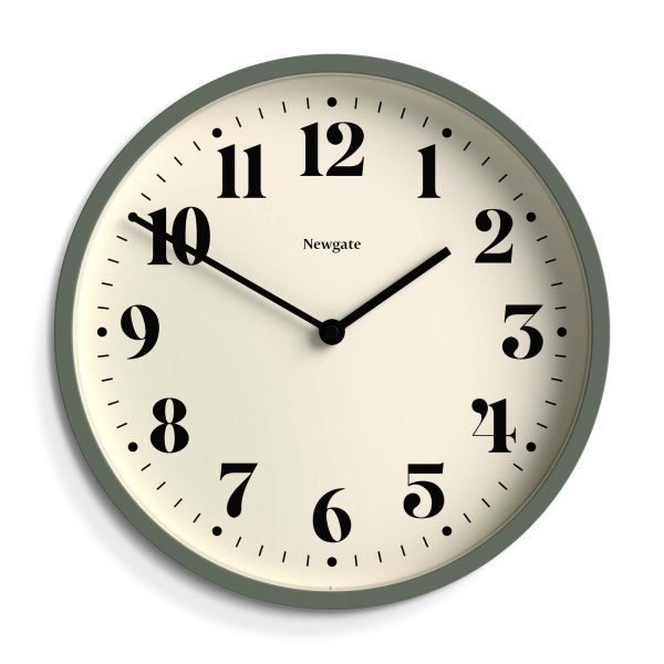 Newgate NFour Wall Clock Matte Asparagus Green