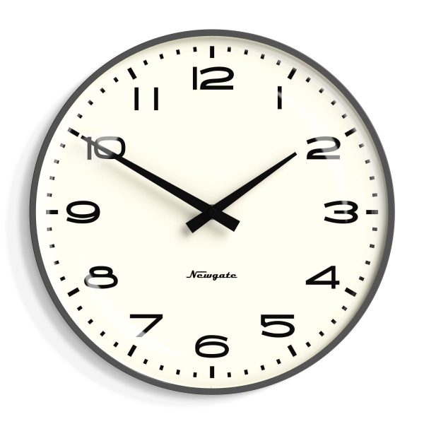 Newgate Radio City Wall Clock – Matte Blizzard Grey