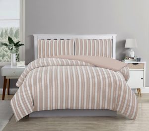 Cove TEXTURED ROSE DUST QUILT COVER SET – DOUBLE