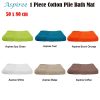 1000GSM Aspiree Soft 100% Cotton Bath Mat 50 x 80 cm Spa Green