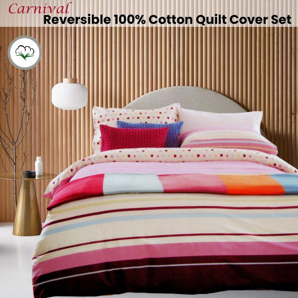 Atmosphere Carnival Reversible Quilt Cover Set King