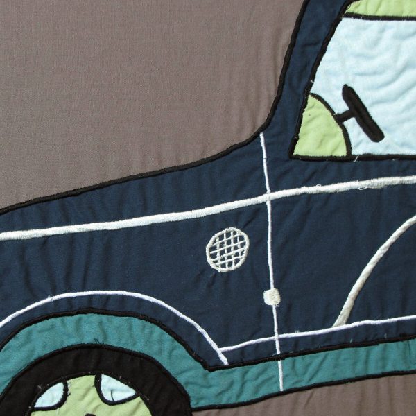 Jeep Wrangler Embroidered Quilt Cover Set Single