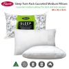 Easyrest Sleep Twin Pack Gusseted Medium Standard Pillows