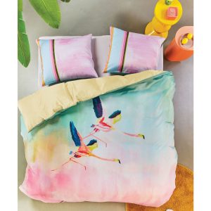 Oilily Colourful Birds Multi Cotton Sateen Quilt Cover Set King