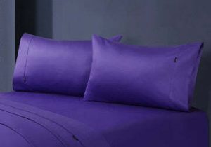 1000tc egyptian cotton pillowcase pair violet