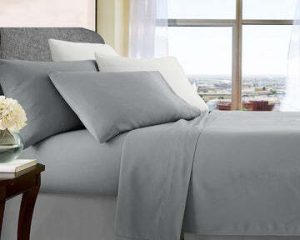 ultra soft microfibre sheet set queen silver