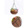 4X Large Garden Hanging Basket With Coir Liner & Chain Flower Plant Pots Baskets