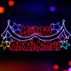 1.9M LED Merry Christmas lights Motif Light Outdoor Decorations