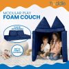 Huddle Kids Modular Play Foam Couch – Navy