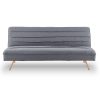 Saybrook 3 Seater Modular Linen Fabric Sofa Bed Couch – Dark Grey